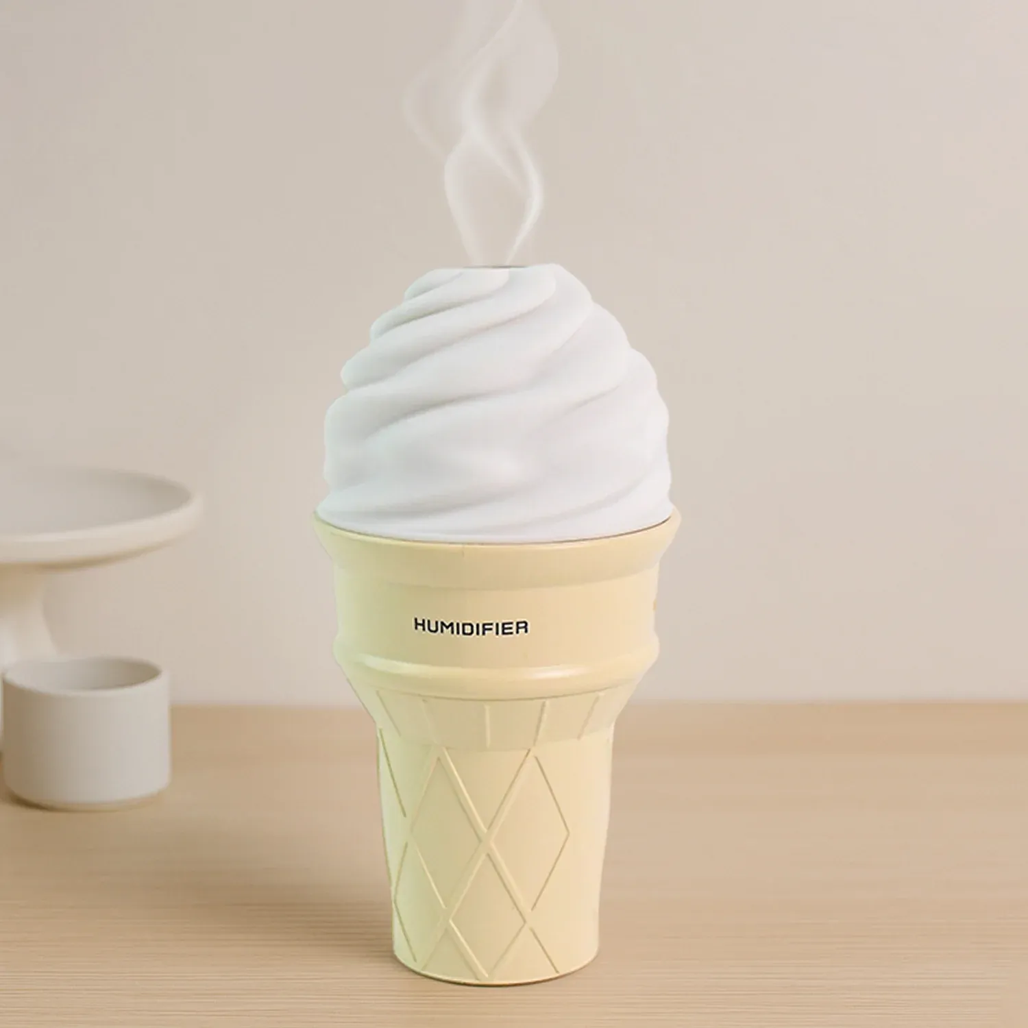 Ice Cream Cone Humidifier – Portable Air Freshener with LED - Detailed Feature View 6