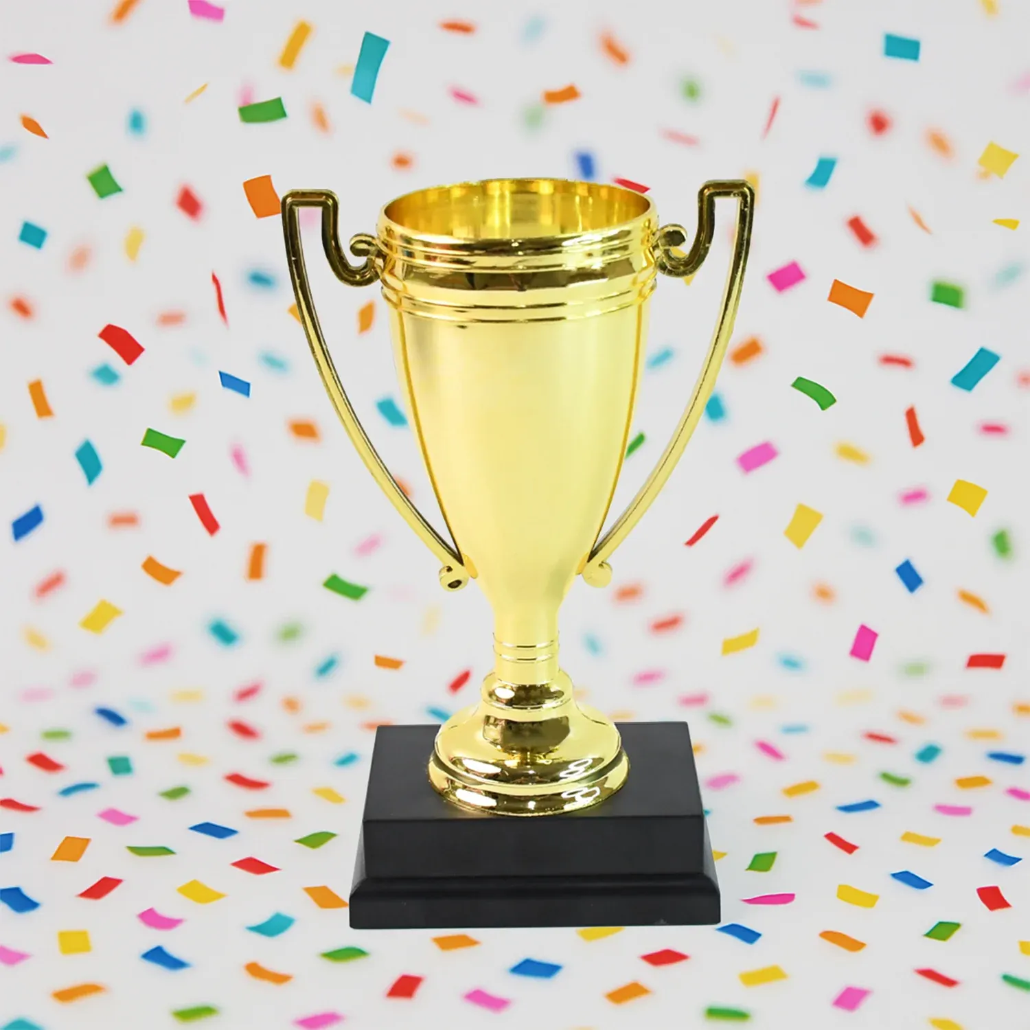 Golden Birthday Trophy – Premium Plastic Award with Base - Detailed Feature View 2