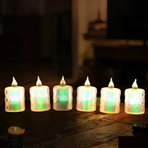 Diwali LED Tea Light Candles – 24 Pc Flameless & Smokeless | Indo Glow