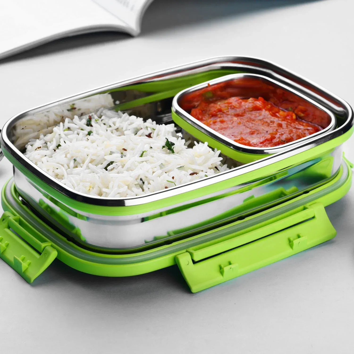 Premium Stainless Steel Lunch Pack – Leak-Proof & Durable | Ganesh - Buy Online at Alikart