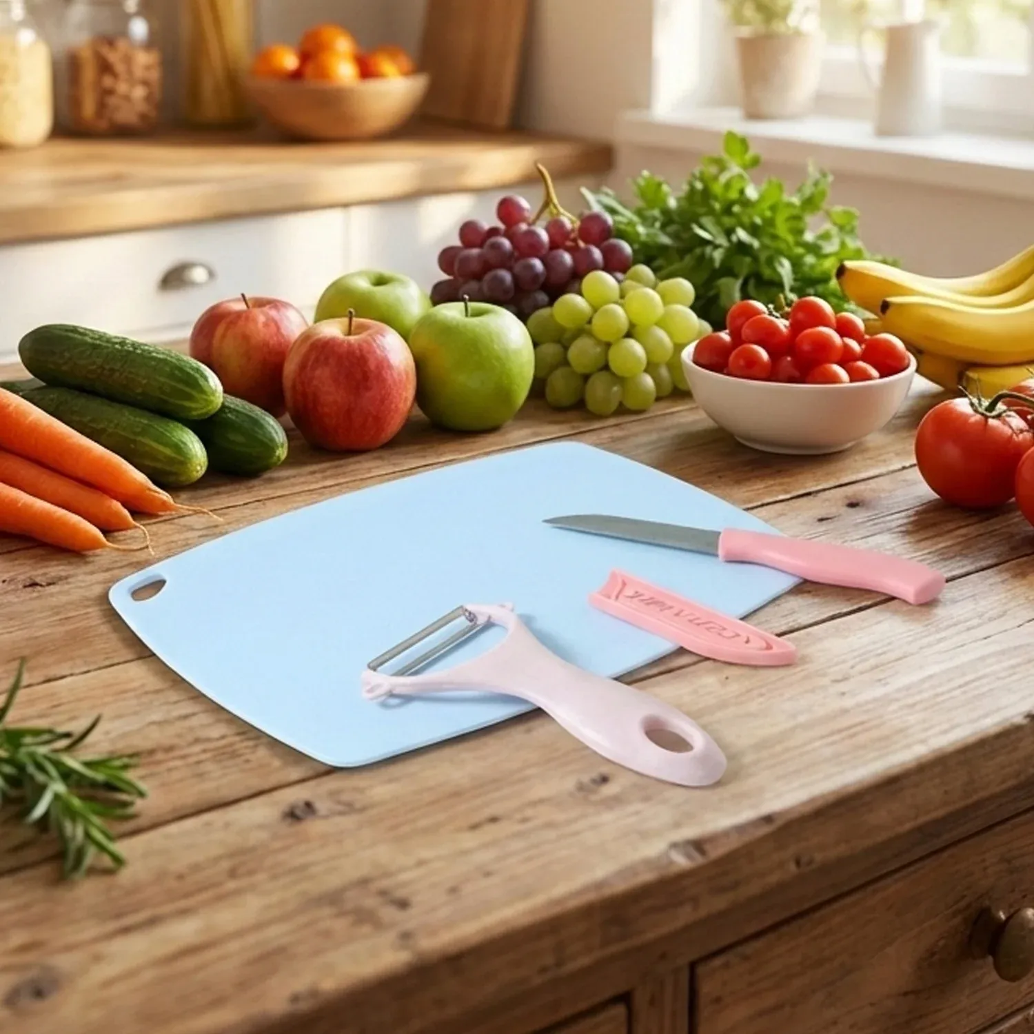 Premium 3-in-1 Fruit and Vegetable Cutting Board Set – Multipurpose Kitchen Tool - Buy Online at Alikart