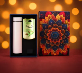 Kesar Pista Almonds Gift Hamper – Premium Golden Set with Bottle