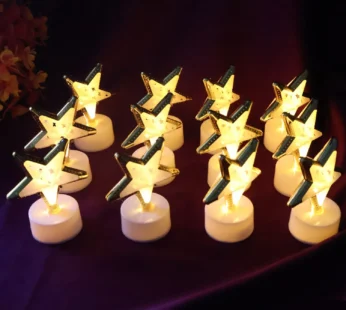 Star Shaped Flameless LED Candles – Safe & Elegant Décor Set