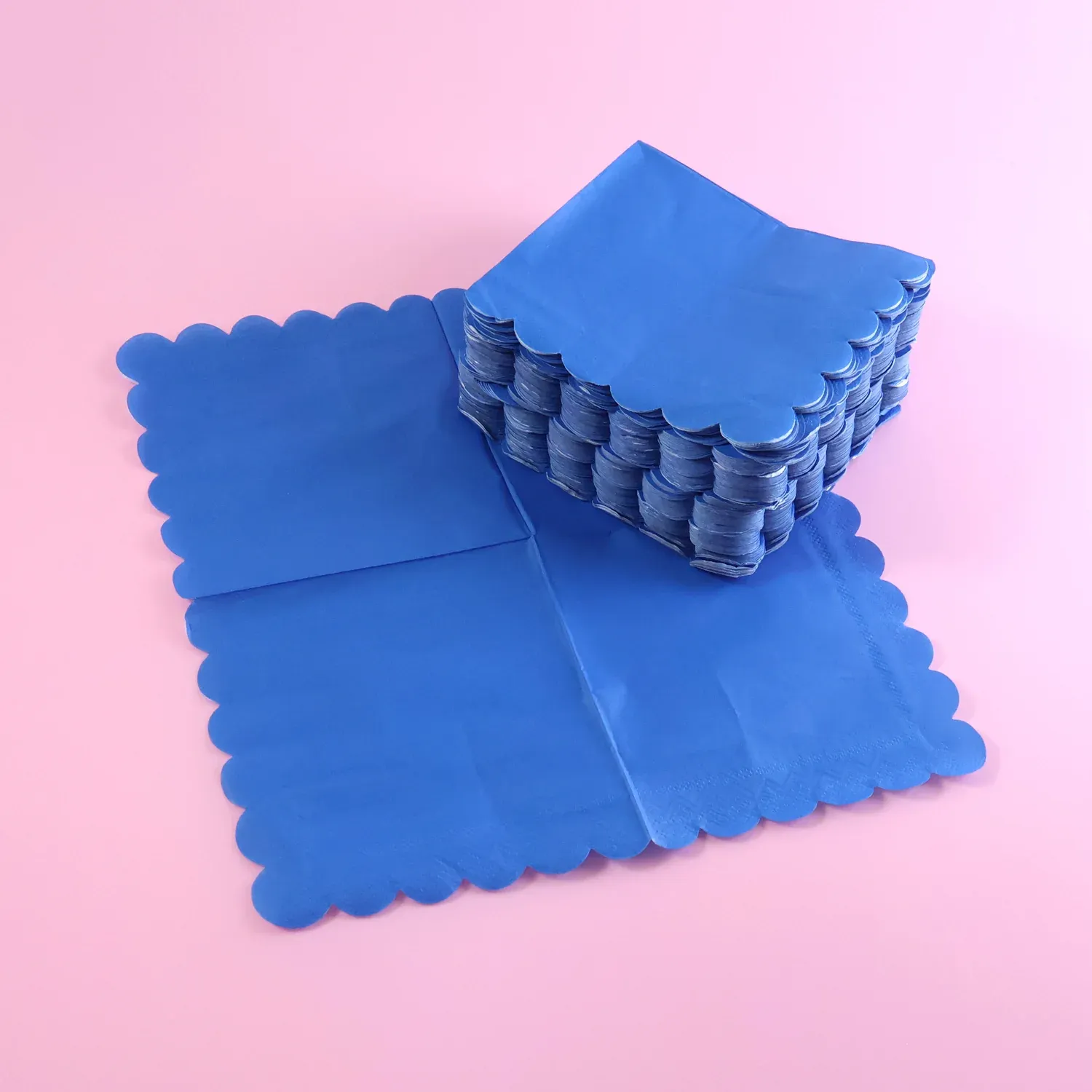 Premium Royal Scalloped Paper Napkins – Soft 120 Pc Disposable Set - Buy Online at Alikart