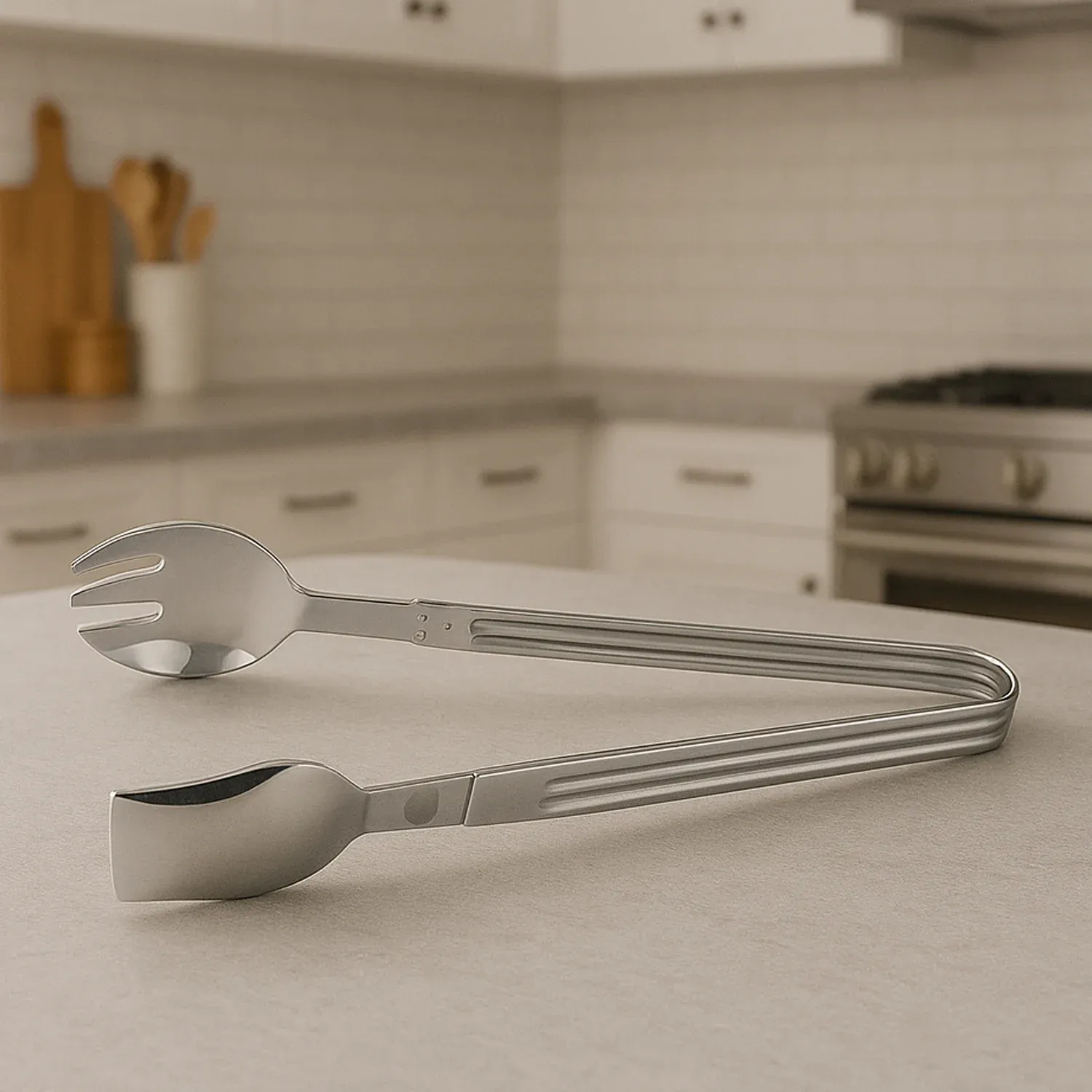 Premium Stainless Steel Serving Tong – 2-in-1 Pasta & Salad Tool - Buy Online at Alikart