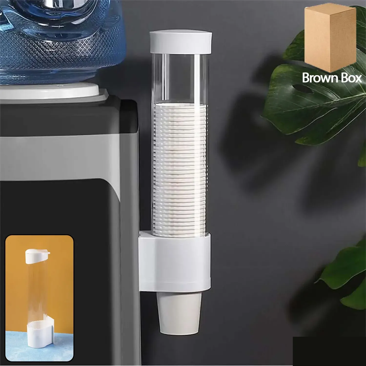 Premium Automatic Paper Cup Dispenser – Hygienic Wall-Mounted Holder - Buy Online at Alikart
