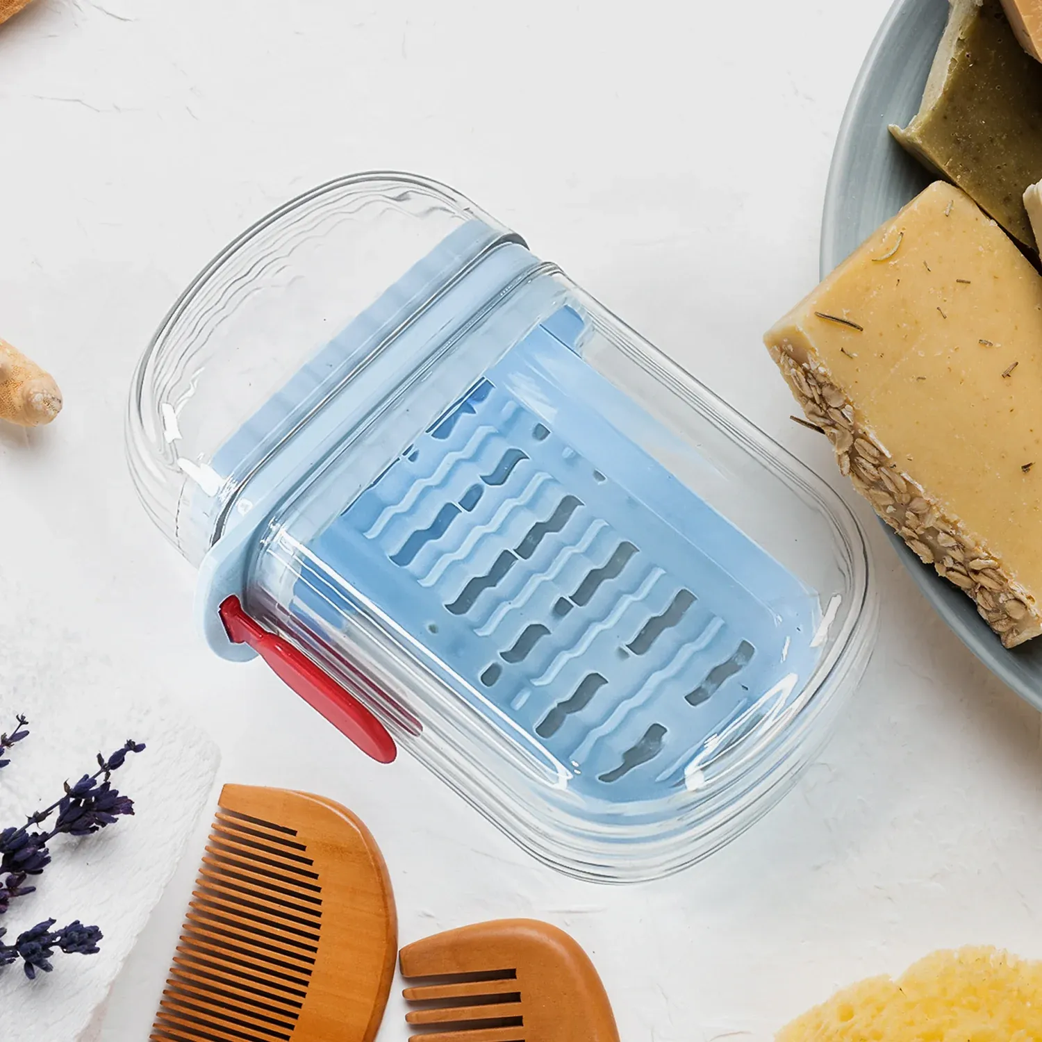 Travel Soap Case – Unbreakable, Leakproof & Secure Lock - Detailed Feature View 3