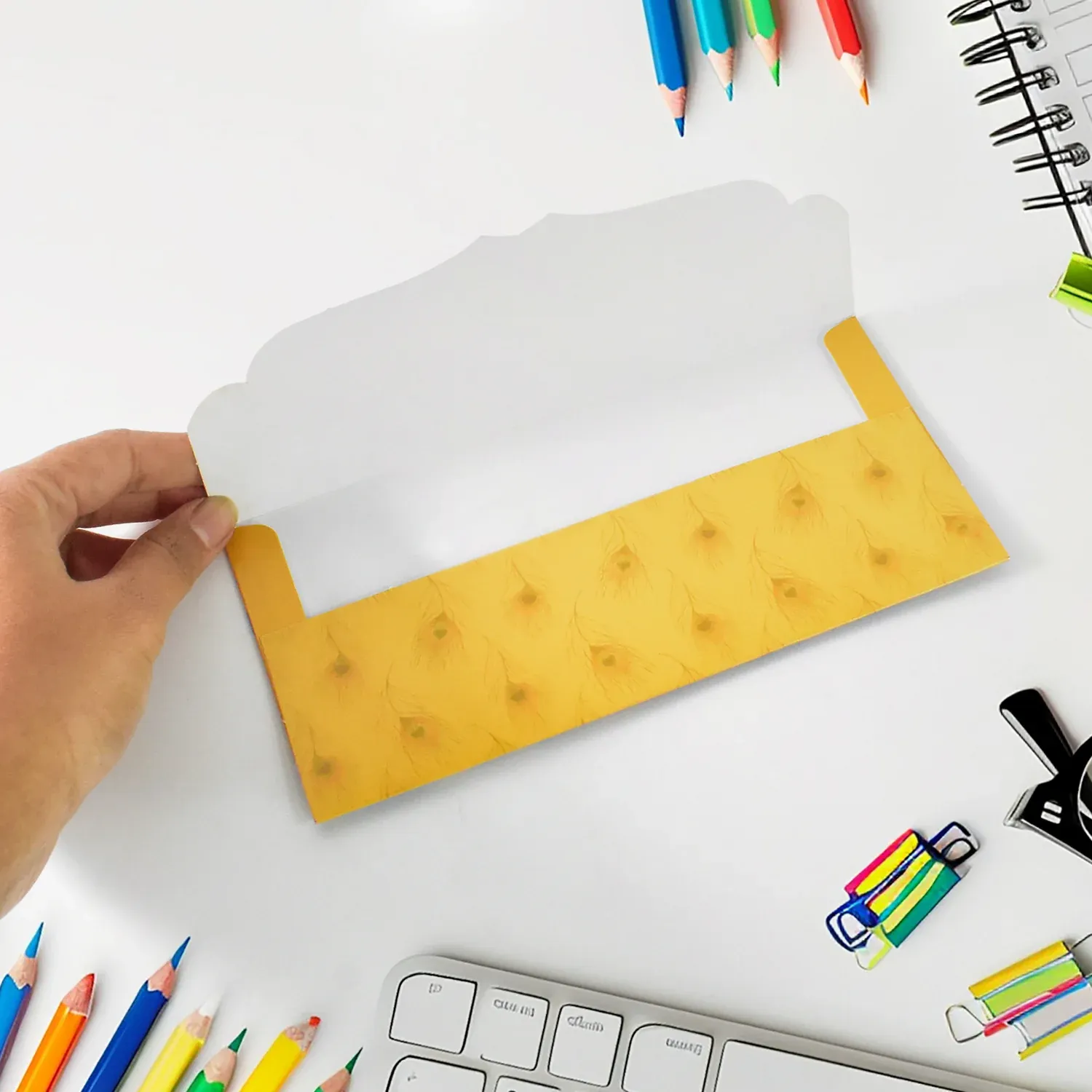 Wedding Gift Envelopes – Elegant Handcrafted 10 Pc Pack - Detailed Feature View 3