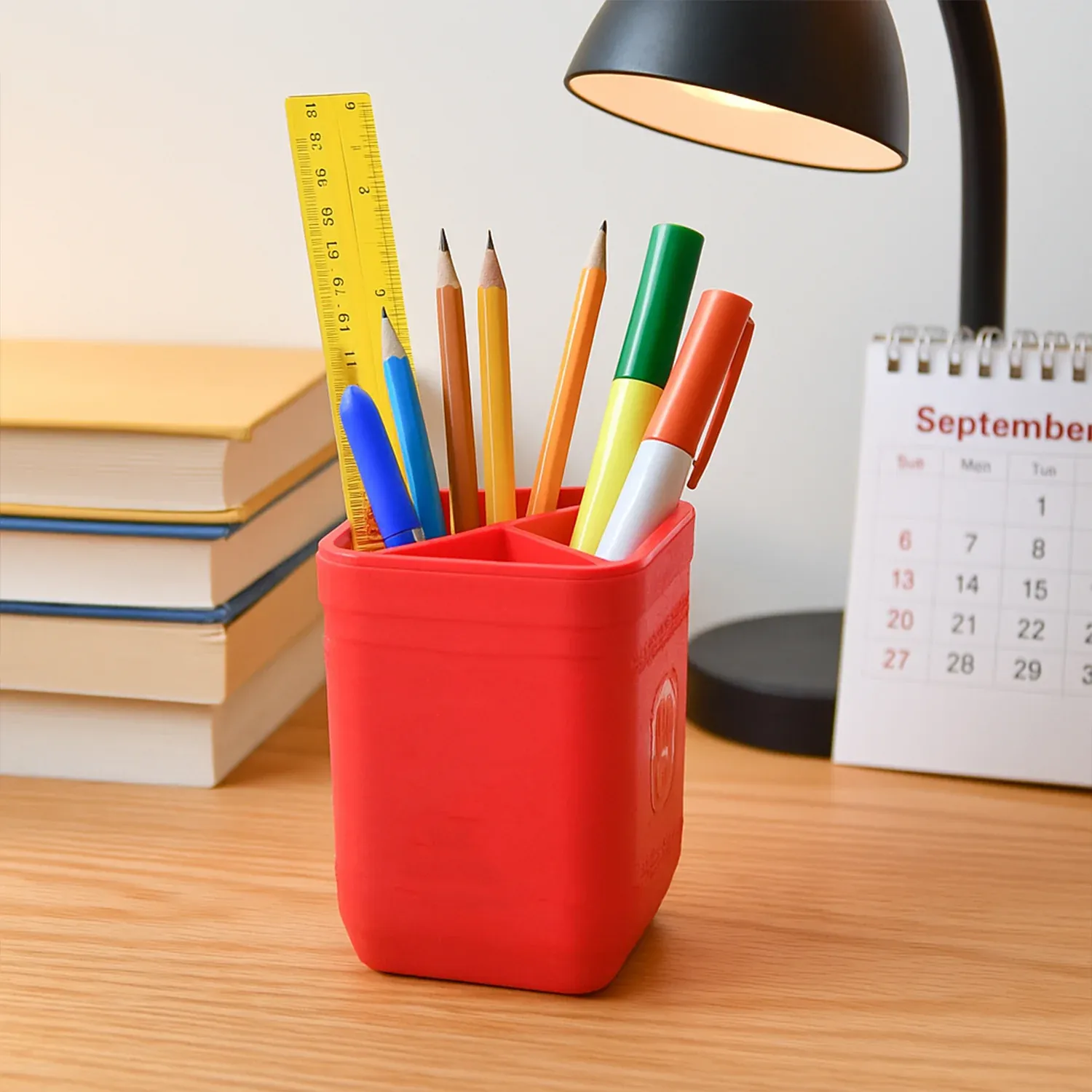 OfficeMate Pen Stand – Space-Saving Desk Organizer for Stationery - Detailed Feature View 1
