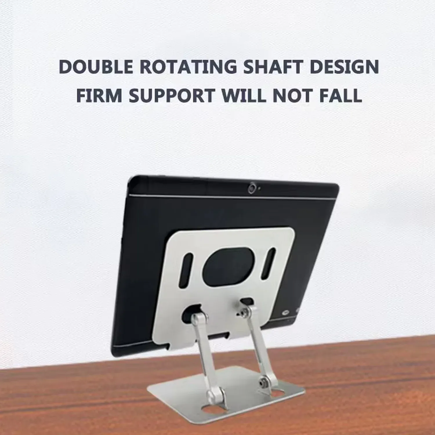 Tablet Stand – Adjustable Ergonomic Metal Alloy Holder | Wiregenix - Detailed Feature View 5