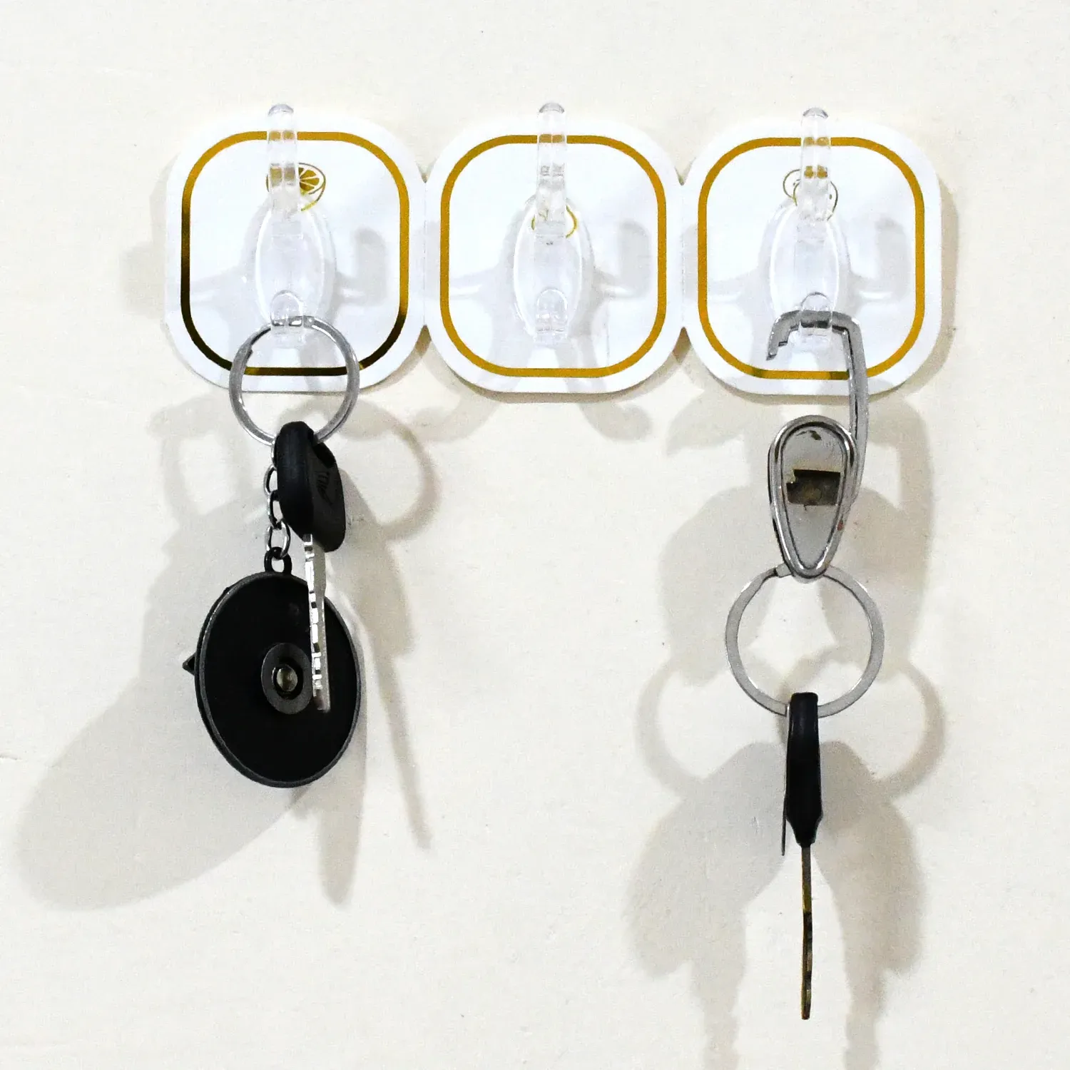 Transparent Adhesive Hooks (6 Pcs) – Strong & Reusable | GlimmerHome - Detailed Feature View 2
