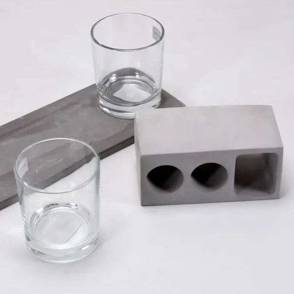 Wine Glass Holder Set – Elegant Marble & Lead-Free Glasses | Indo Glow