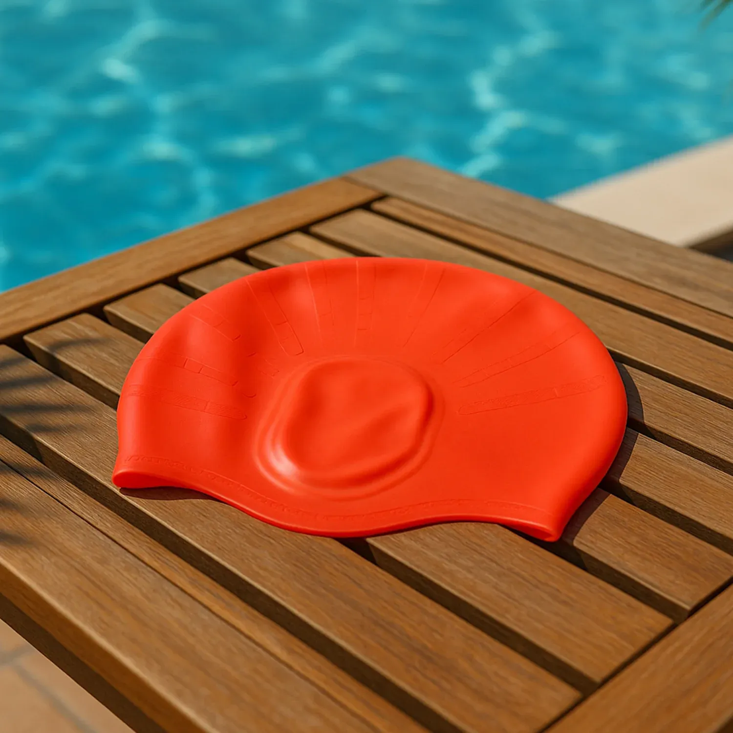 Silicone Swimming Cap – Durable, Comfortable & Hydrodynamic - Detailed Feature View 5