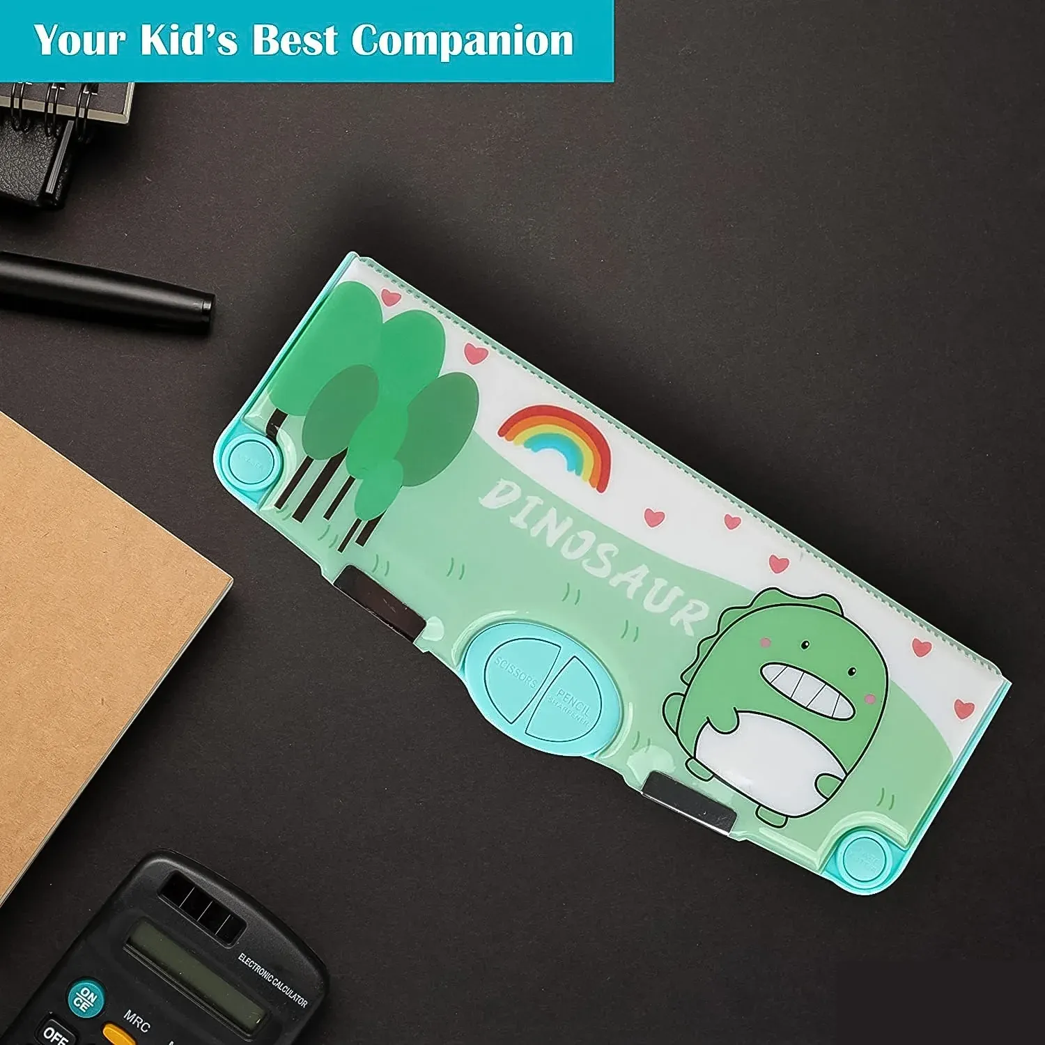 Magnetic Pencil Box – Space Theme & Multifunctional | Spark Tots - Detailed Feature View 5