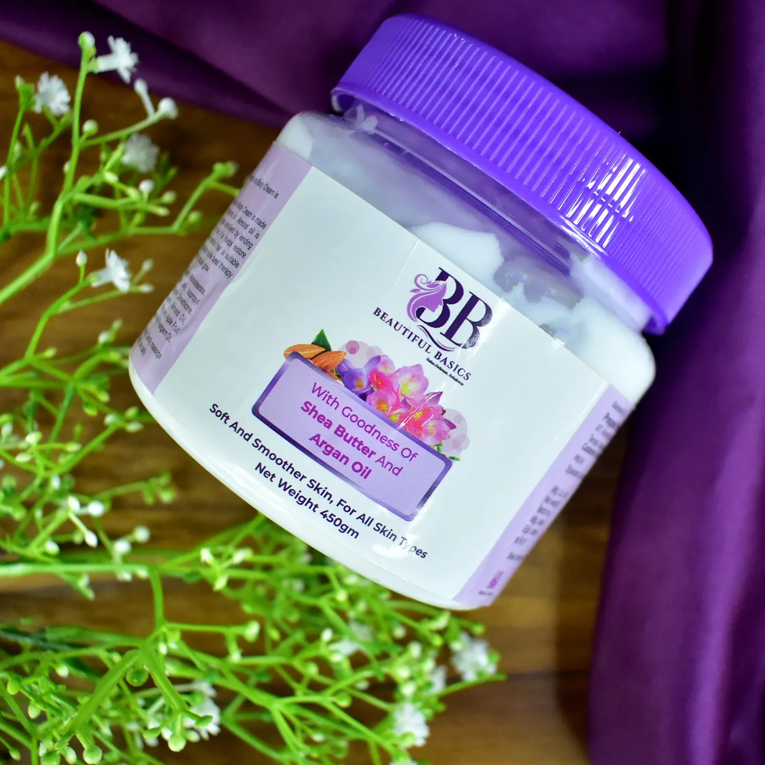 Shea Butter Body Cream – Deep Moisturisation with Argan Oil 450g - Detailed Feature View 5