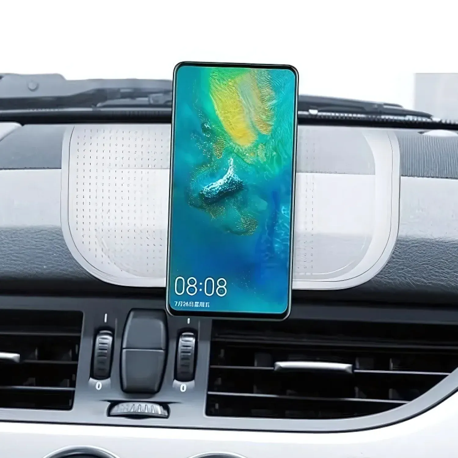 Transparent Non-Slip Silicone Dashboard Mat - Large Size Grip - Detailed Feature View 5