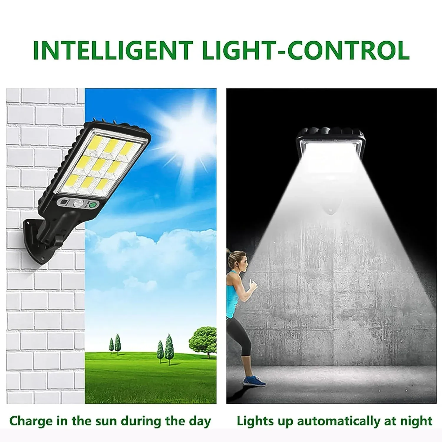 Solar LED Street Light – High Power with Motion Sensor & Remote Control - Detailed Feature View 2