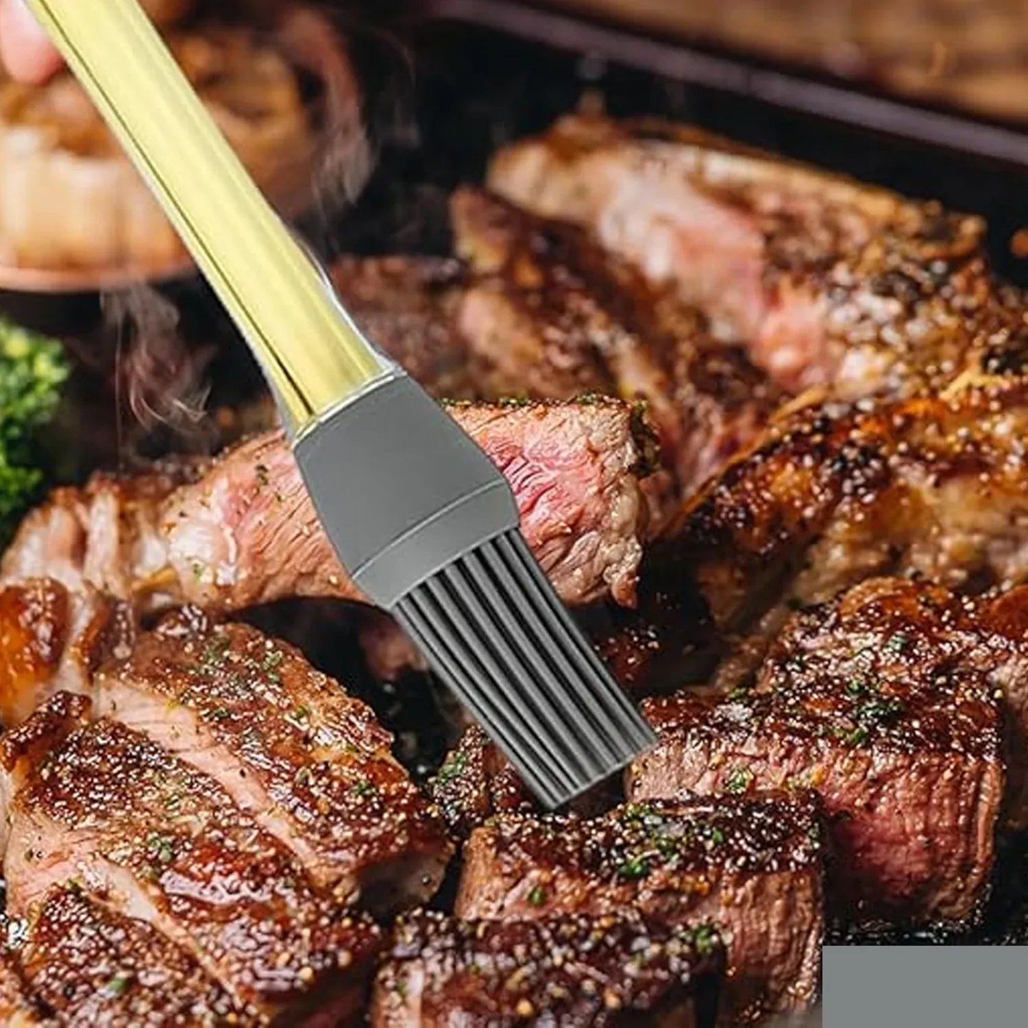 Silicone Oil Brush – Easy Dispensing for Grilling & Baking - Detailed Feature View 3