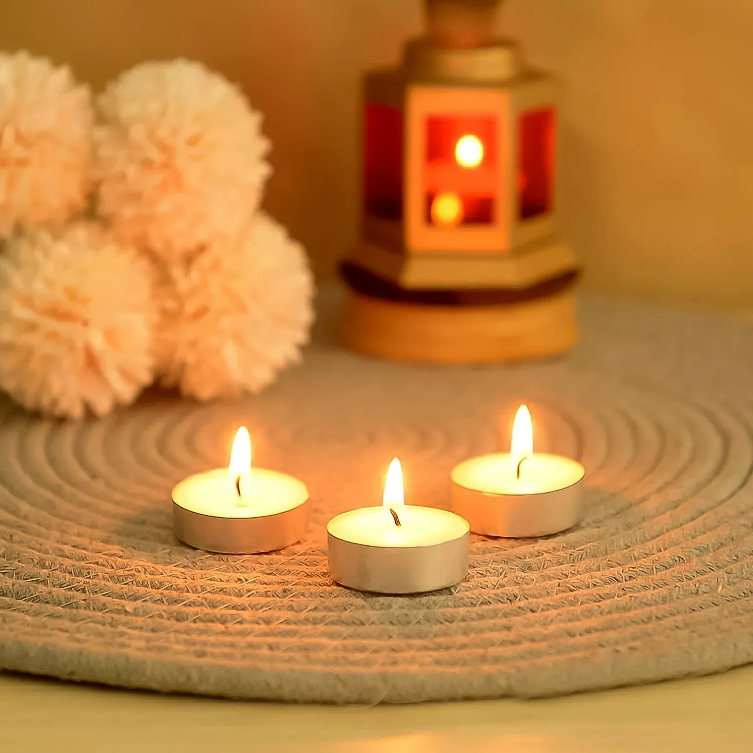 Smokeless Tealight Candles – 50 Pcs Set for Diwali | Indo Glow - Detailed Feature View 5