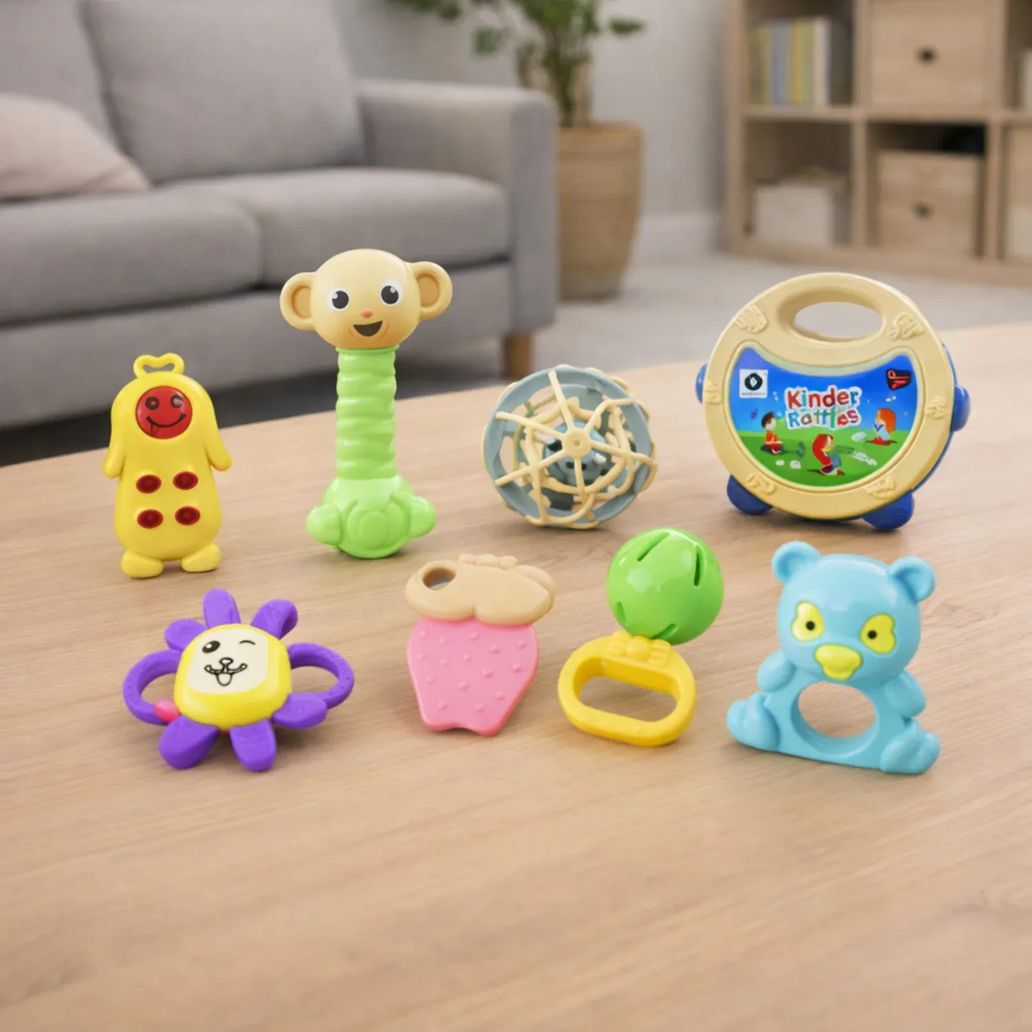 Baby Rattles Set – Safe Sensory Toys for Infants | Aditi - Detailed Feature View 2