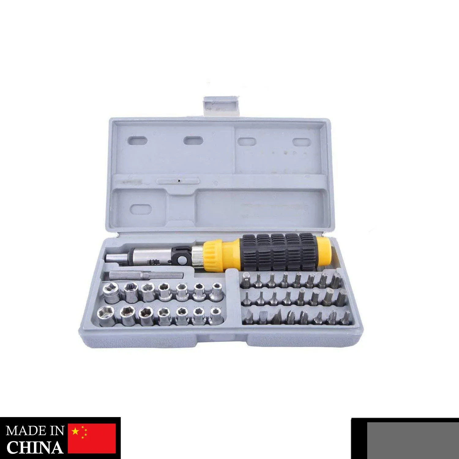 Premium Socket & Screwdriver Tool Kit – 41-Piece Carbon Steel Set | ToolMate Pro - Buy Online at Alikart