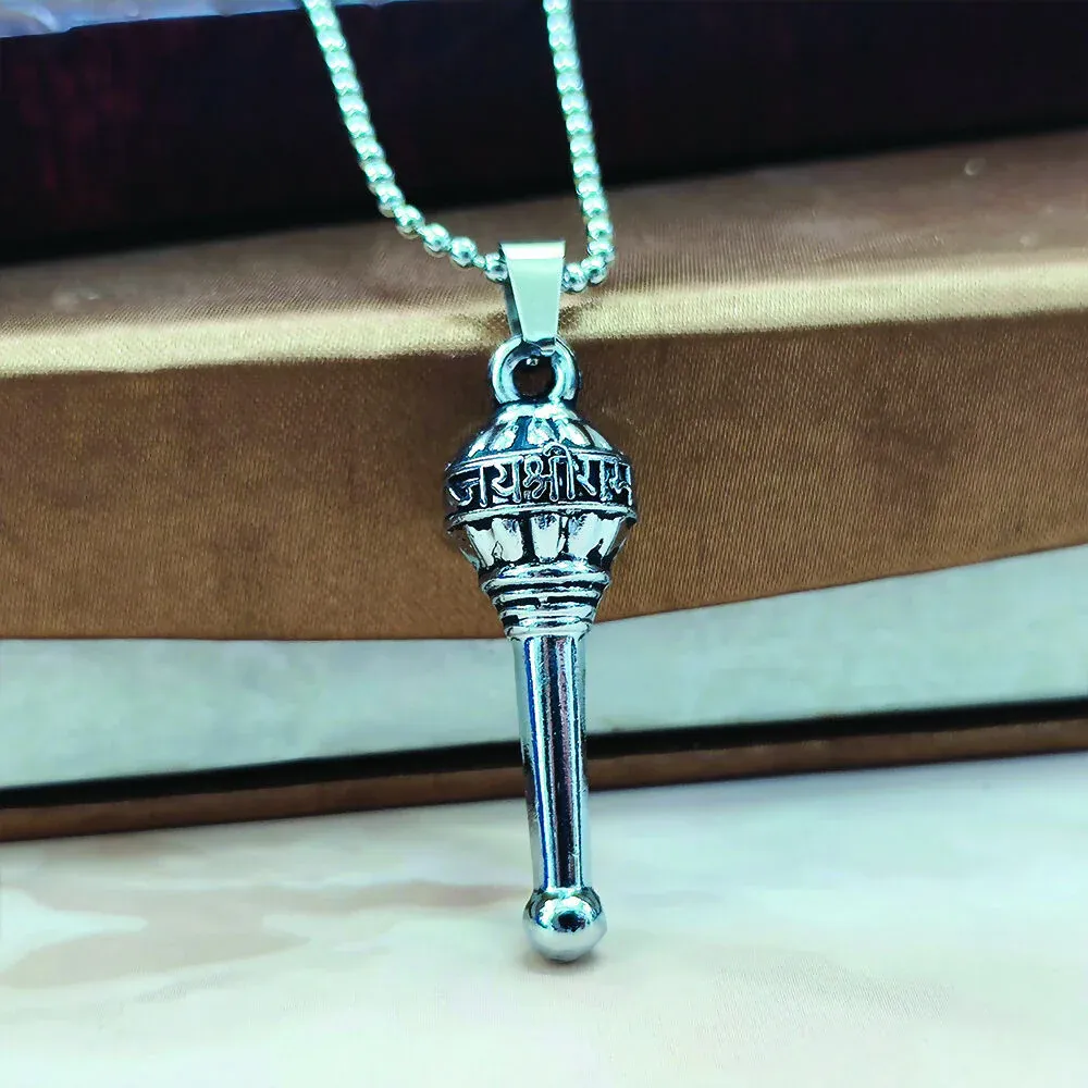 Premium Oxidized Silver Gada Pendant – Spiritual Strength & Protection - Buy Online at Alikart