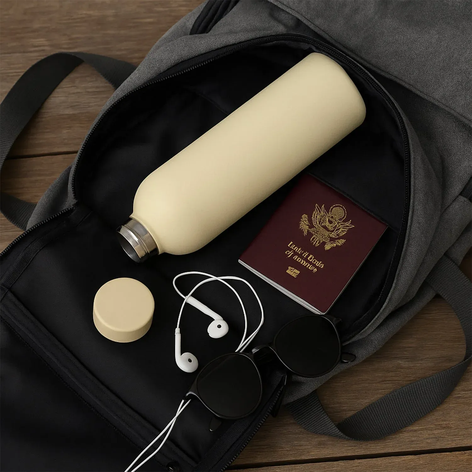 Stainless Steel Vacuum-Insulated Water Bottle – 500ml Hydration - Detailed Feature View 2