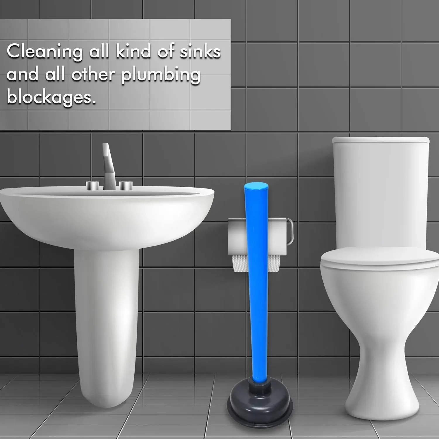Premium Toilet Plunger – Powerful Clog Remover | Pro Clean - Buy Online at Alikart