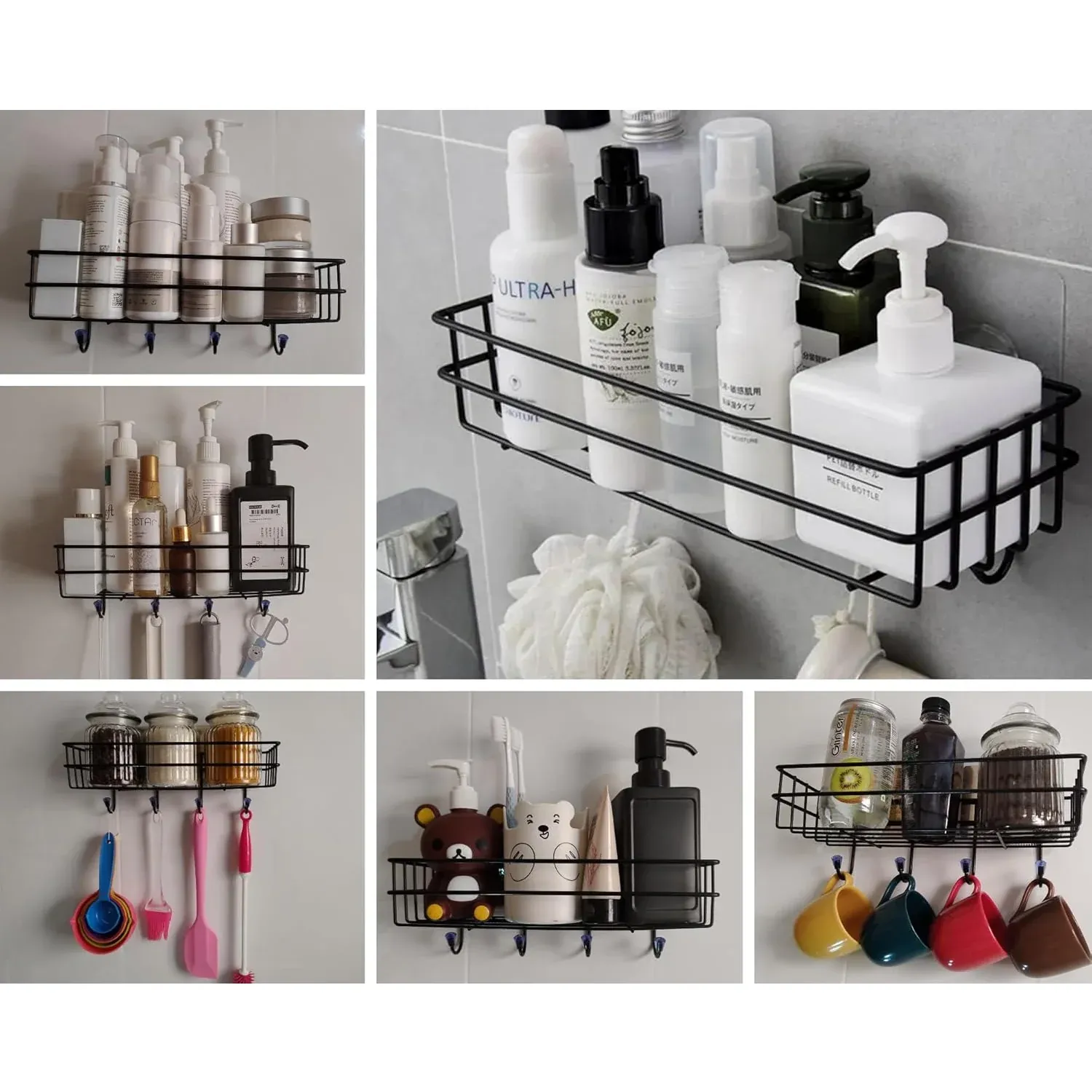 Shower Shelf Rack – Lightweight 3-in-1 Iron Organizer - Detailed Feature View 3