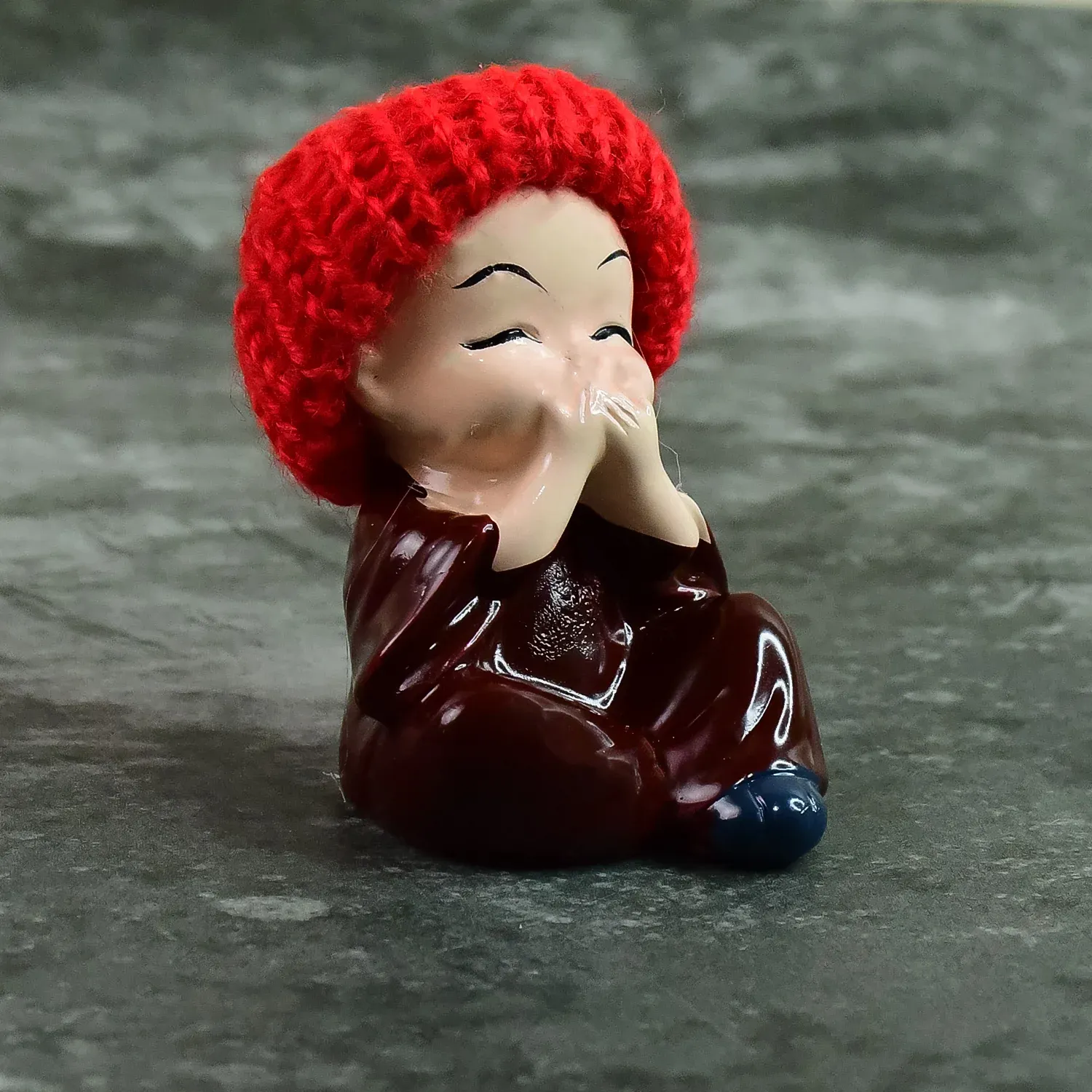 Resin Monk Buddha Showpiece Set of 4 – Spiritual Home Decor - Detailed Feature View 5
