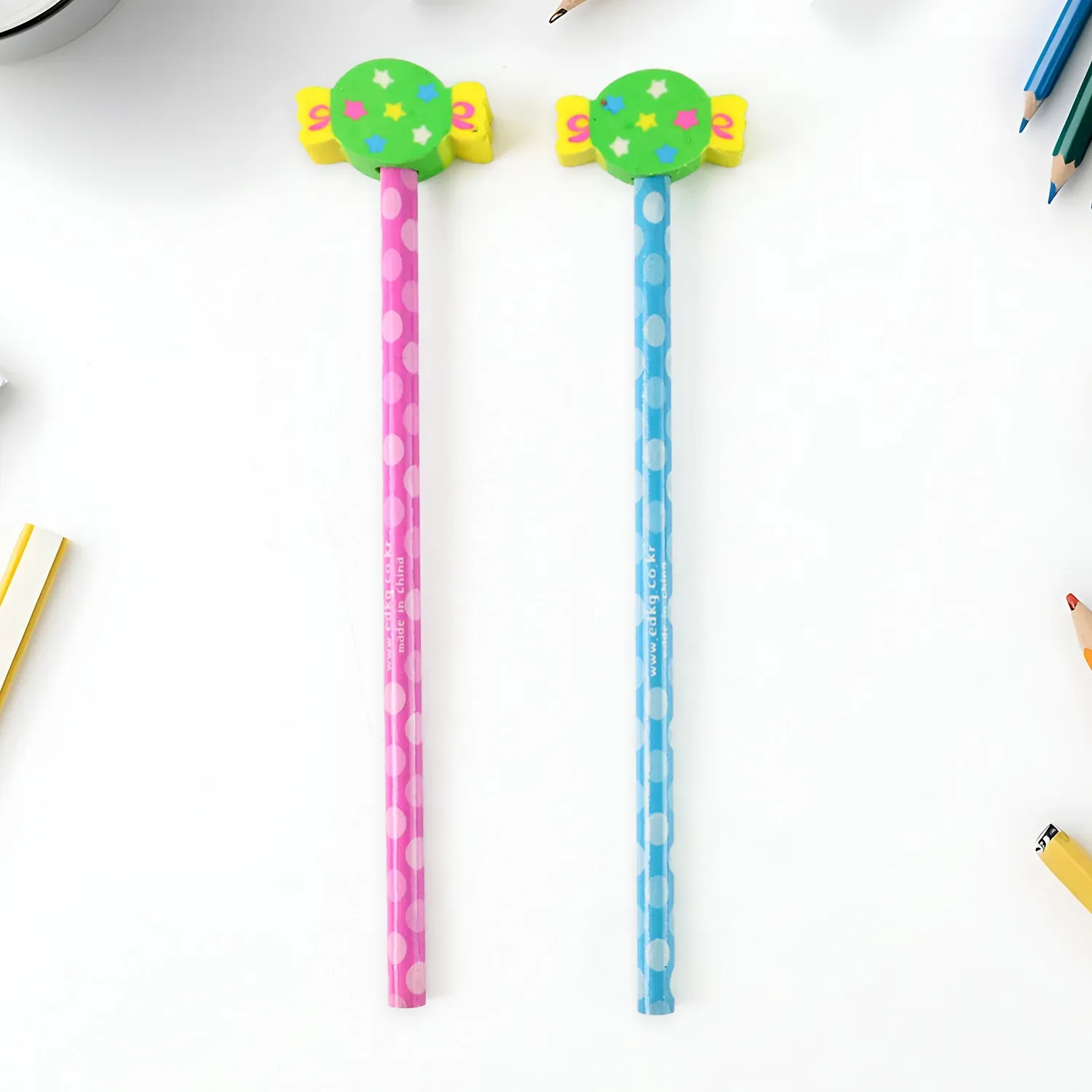 Candy Themed Pencil Set – Fun Kids Stationery Combo with Accessories - Detailed Feature View 5