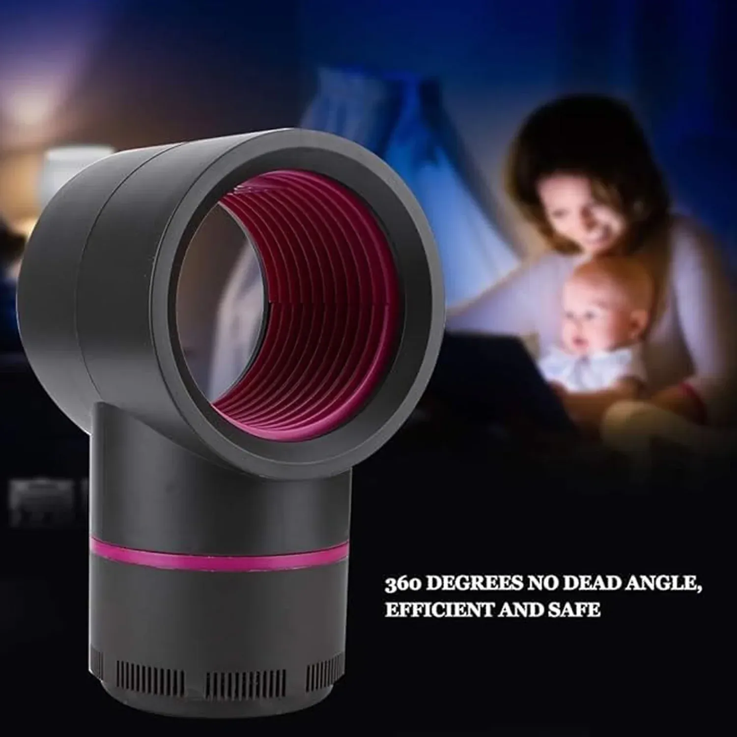 USB Electric Mosquito Killer Lamp – Silent, Baby-Safe Trap - Detailed Feature View 5