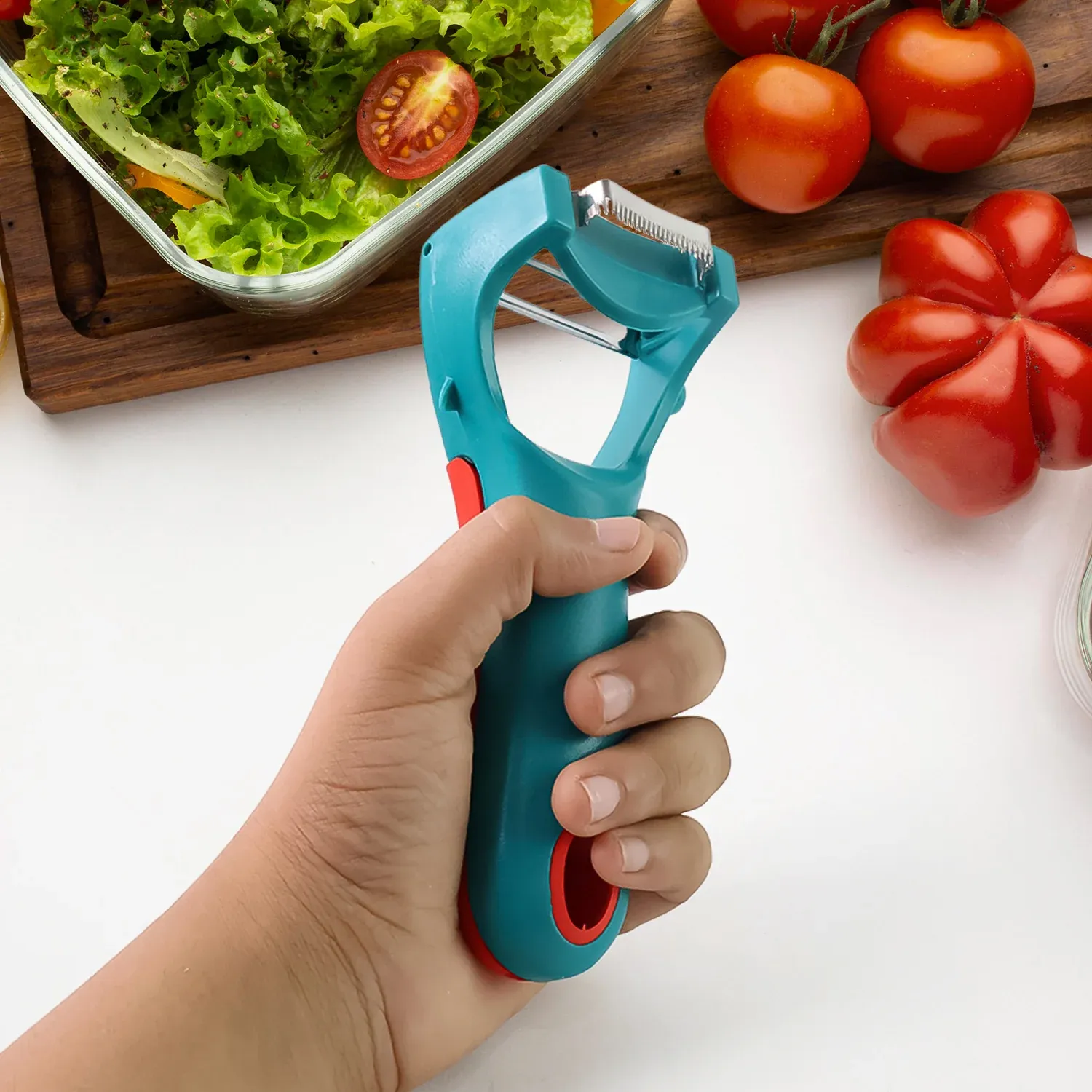 Vegetable Peeler – 4-in-1 Multi-Functional Kitchen Tool - Detailed Feature View 2