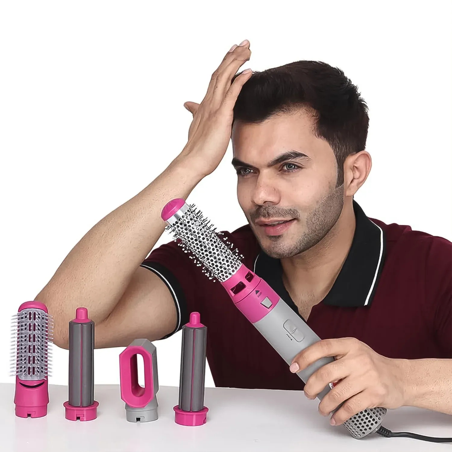 5 In 1 Hair Dryer Brush – Multifunctional Hot Air Styler with 1000W Power - Detailed Feature View 6