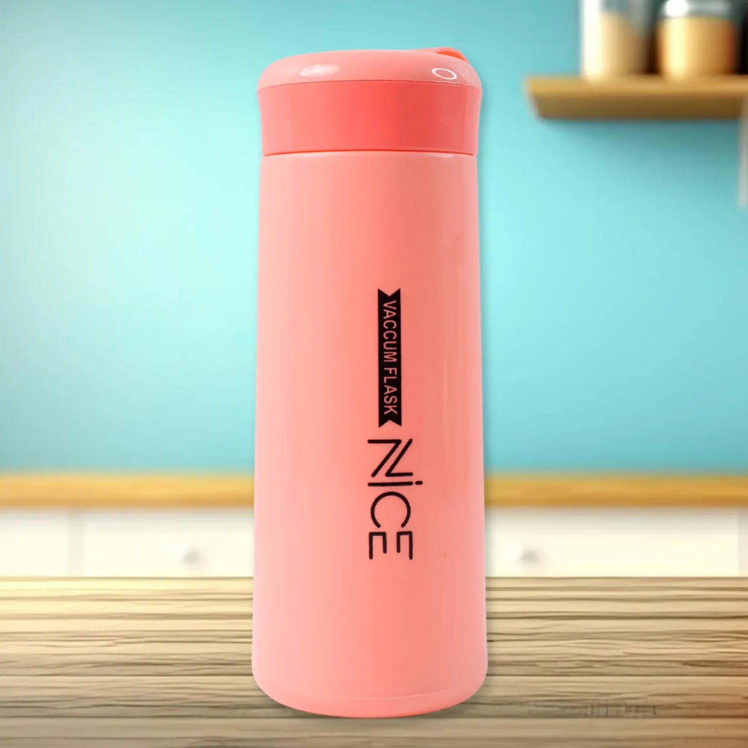 Plastic Water Bottle – Leak-Proof Pink 400ML Bottle with Strap - Detailed Feature View 2