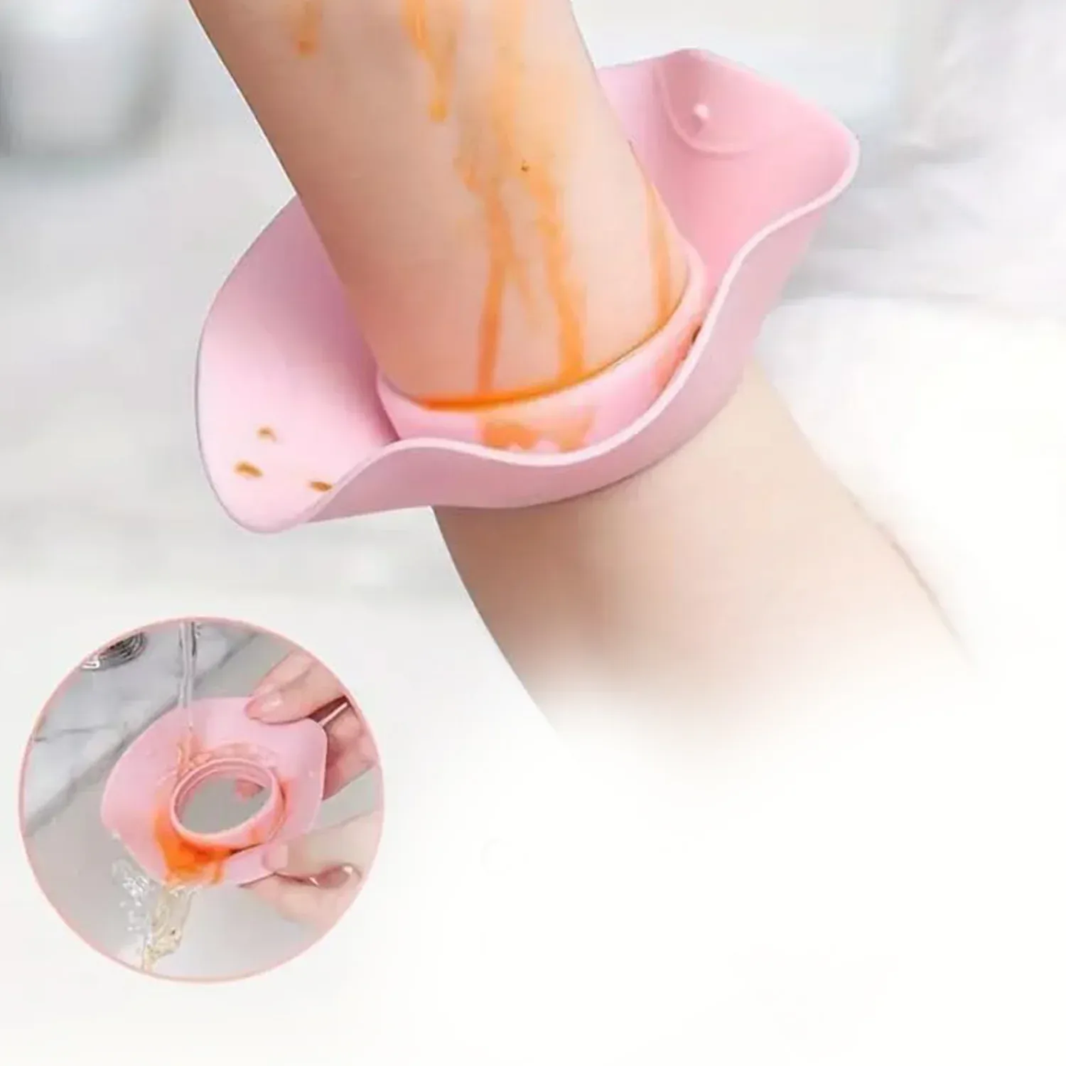 Silicone Wrist Bands for Face Washing – Water-Stop Barrier (2 Pc) - Detailed Feature View 5