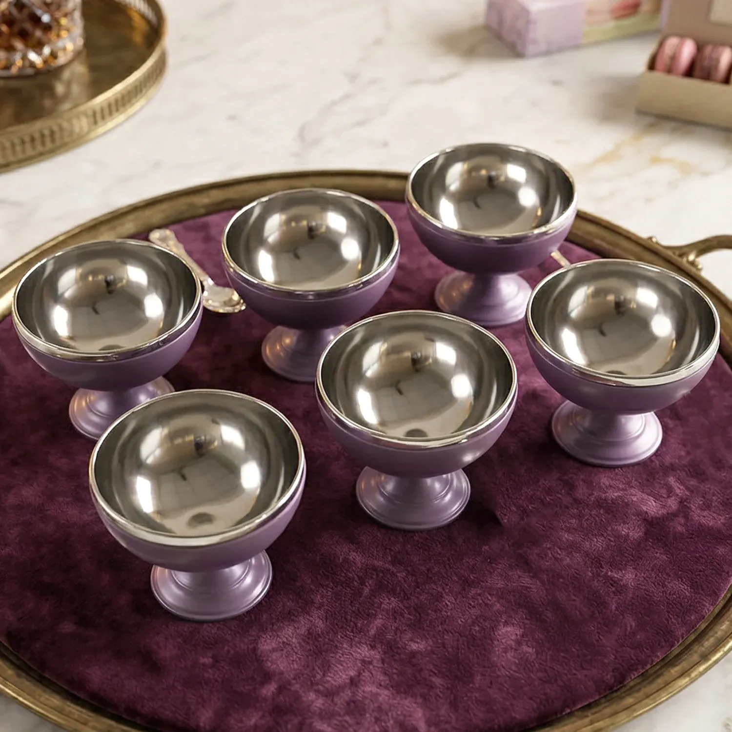Stainless Steel Dessert Bowl Set – Elegant & Durable Serving Cups - Detailed Feature View 6