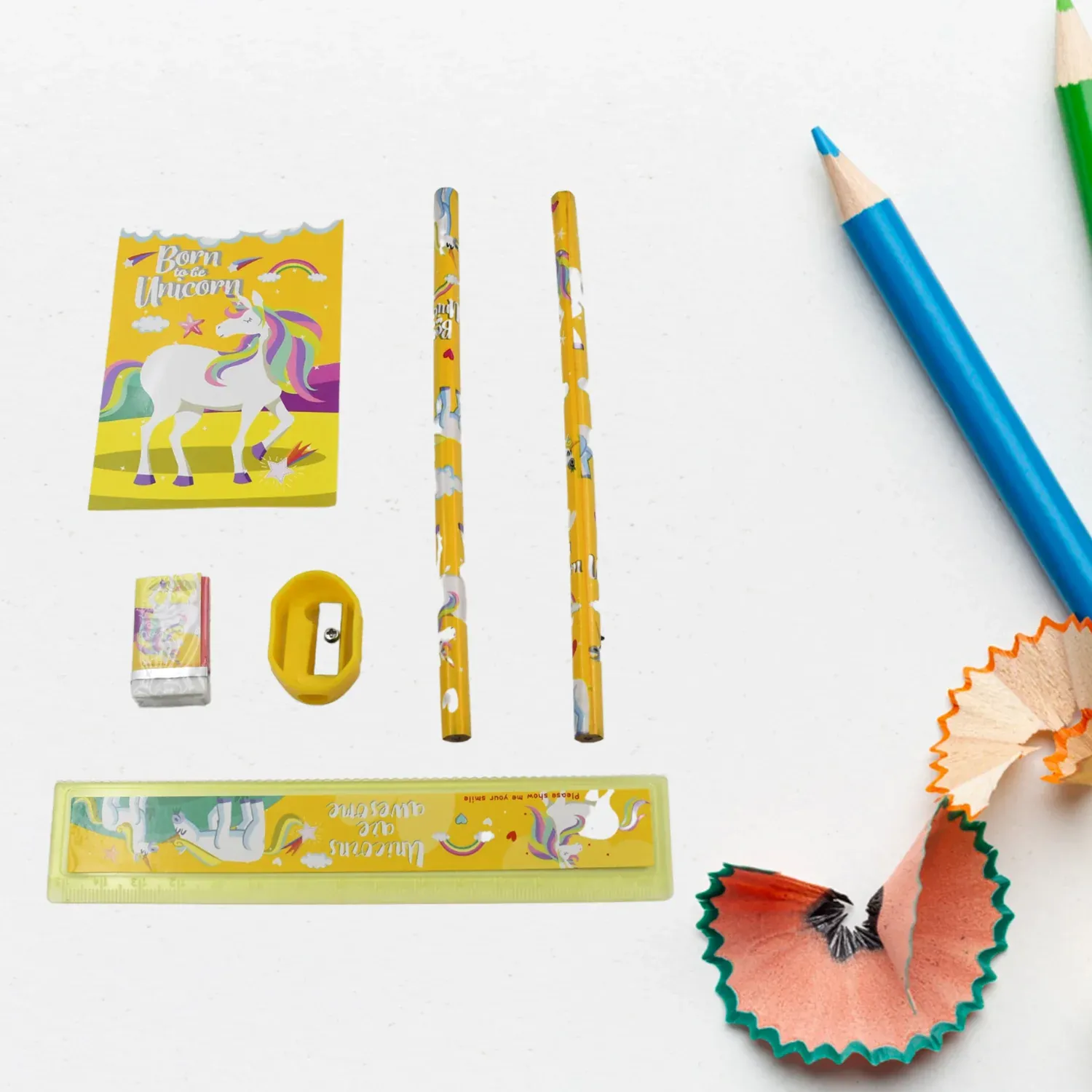 School Stationery Set – 6 Pc Kit for Kids & Office | VoltDesk - Detailed Feature View 2