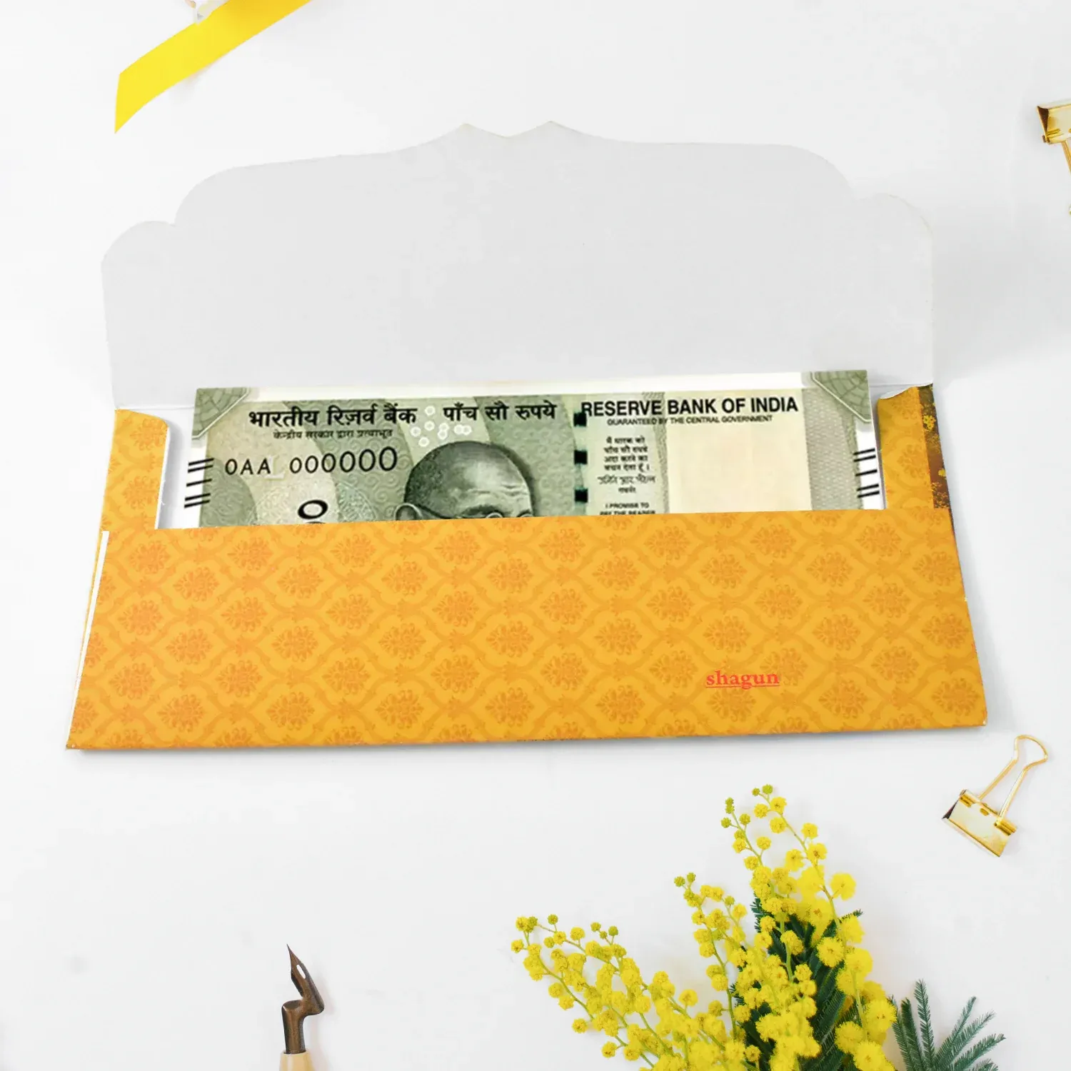 Wedding Gift Envelopes – Elegant Handmade Shagun Covers (10 Pc) - Detailed Feature View 3