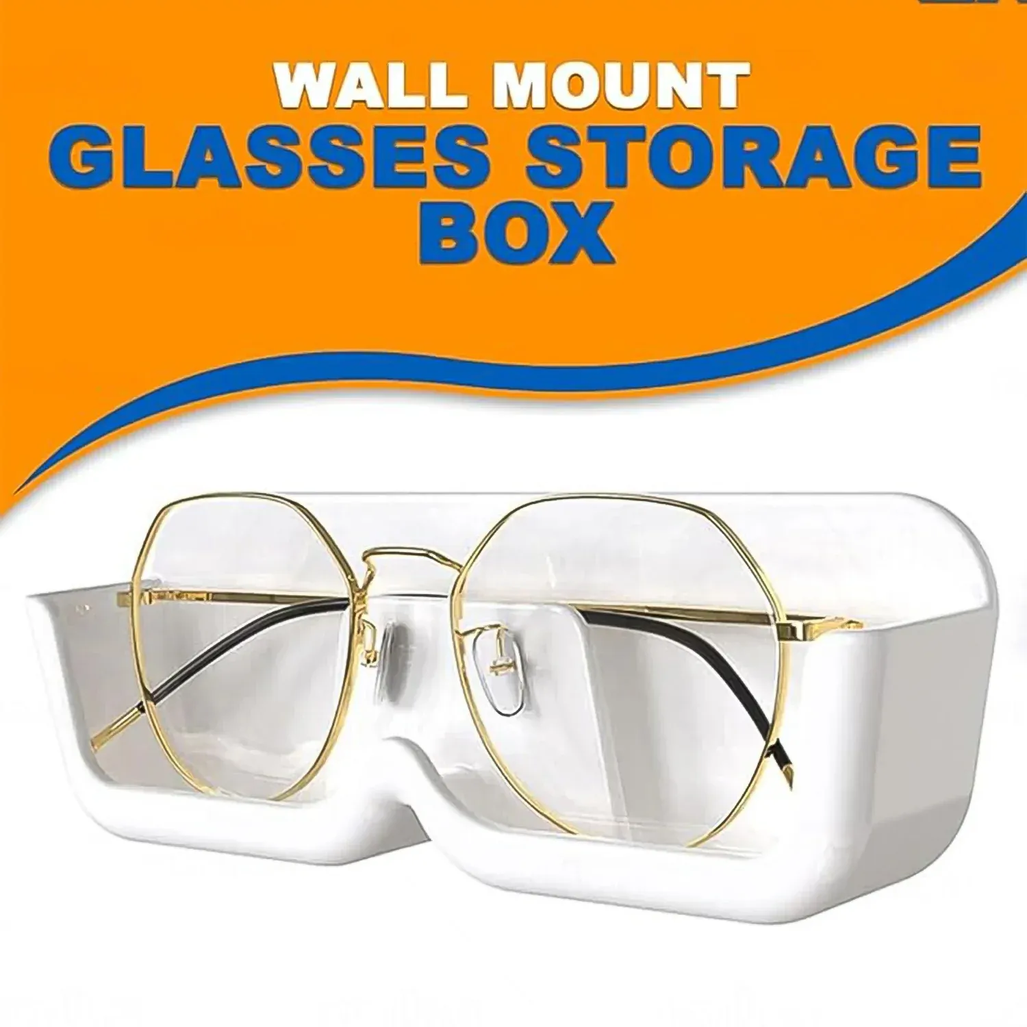 Wall Mounted Sunglasses Holder – 4 Pc Adhesive Set | GlimmerHome - Detailed Feature View 2