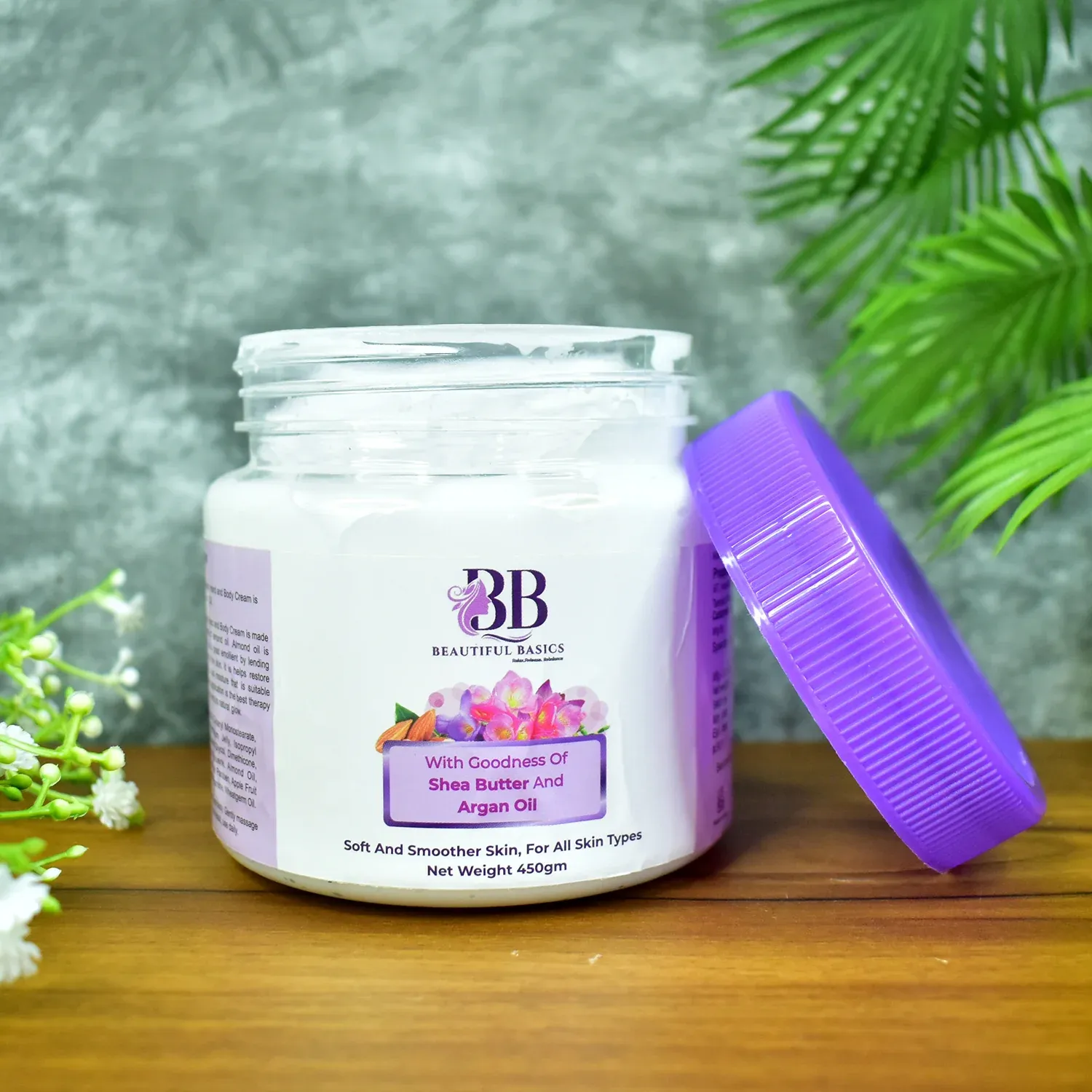 Shea Butter Body Cream – Deep Moisturisation with Argan Oil 450g - Detailed Feature View 2