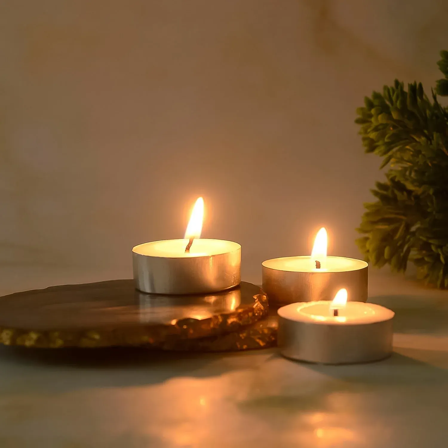 Smokeless Tealight Candles – 50 Pcs Set for Diwali | Indo Glow - Detailed Feature View 2