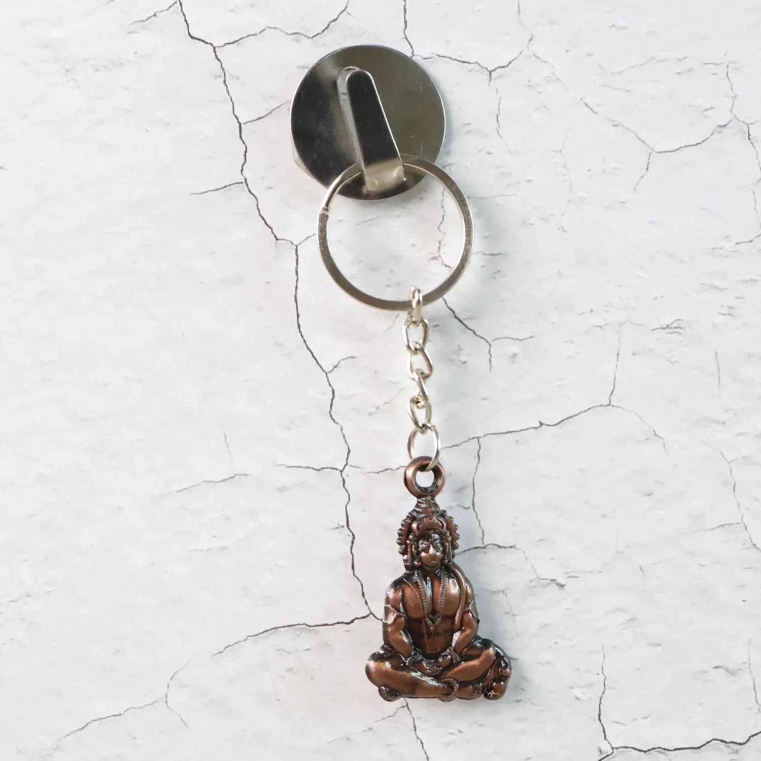 Hanuman Keychain Set – Durable Metal 2-Piece Mix Design - Detailed Feature View 4