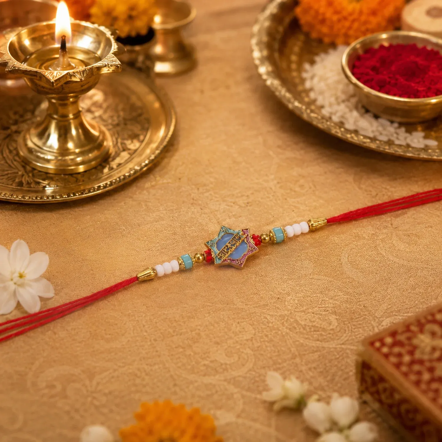Khatu Shyam Rakhi – Colorful Beads for Raksha Bandhan Celebration - Detailed Feature View 2