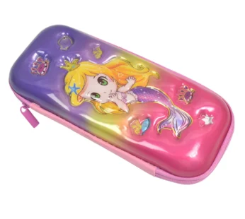 Cute Cartoon Pencil Case – Durable Hard Shell with Zipper