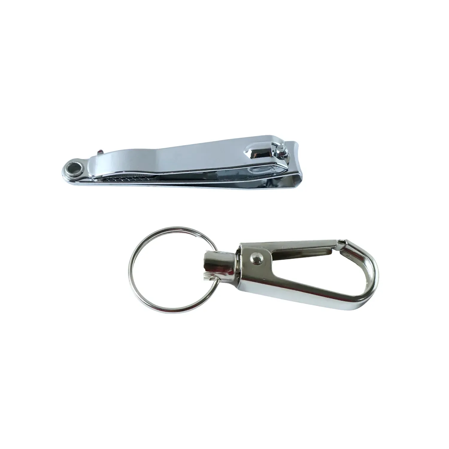 Stainless Steel Nail Clippers – Compact Set with Keychain Holder - Detailed Feature View 4