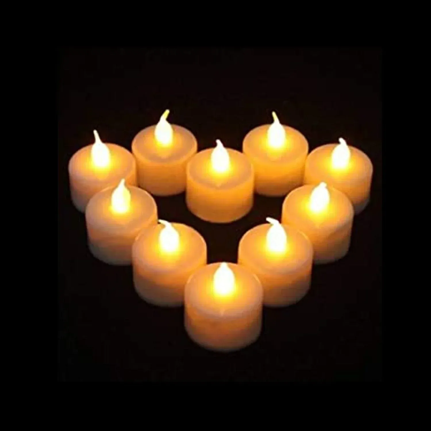 LED Tealight Candles – Flameless Festive Decor (12pc) | JubileeJoy - Detailed Feature View 2