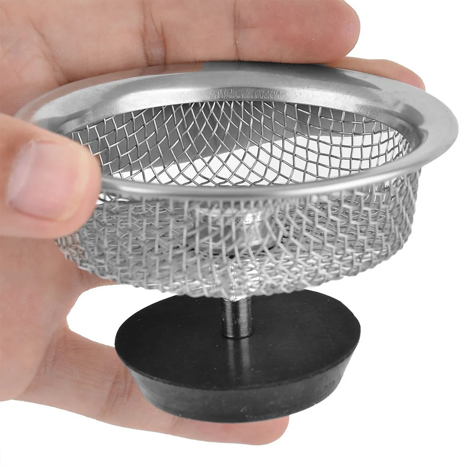 Stainless Steel Sink Strainer – Adjustable Stopper | Garth - Detailed Feature View 2