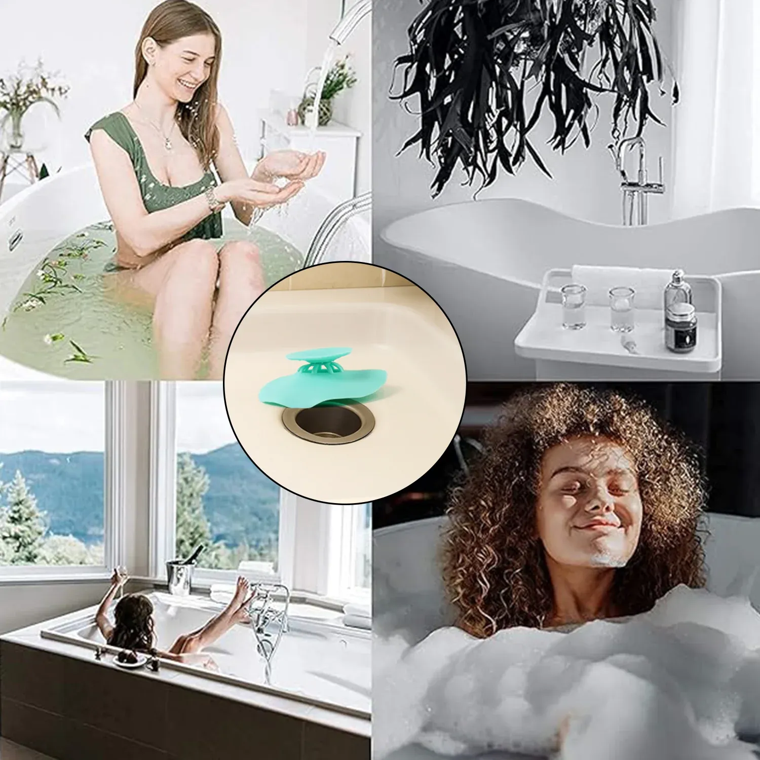 Silicone Sink Strainer – Anti-Clog 2-in-1 Kitchen Drainer & Seal - Detailed Feature View 6