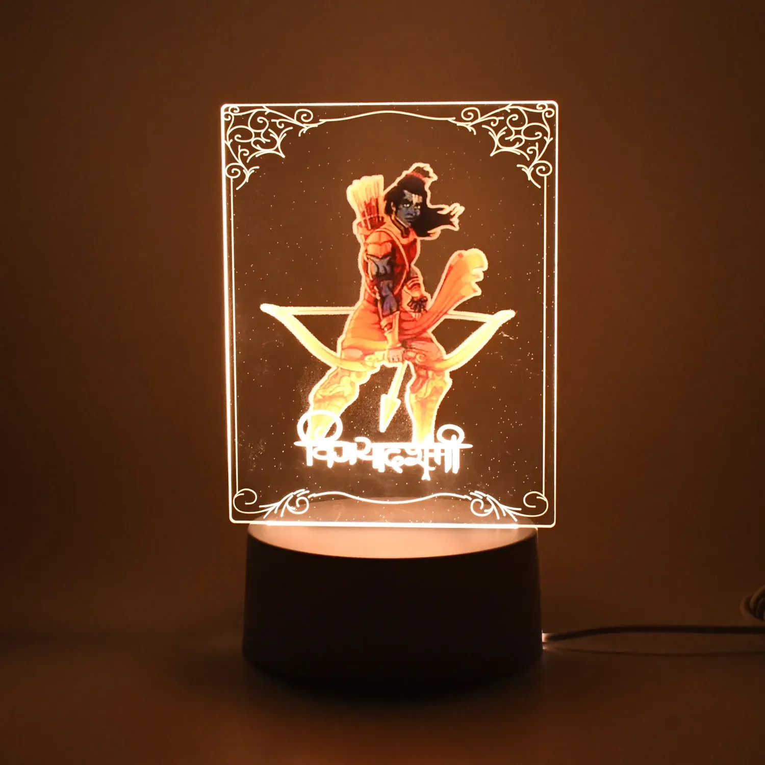 Premium Lord Shree Ram 3D LED Night Lamp with Soft White Light - Buy Online at Alikart